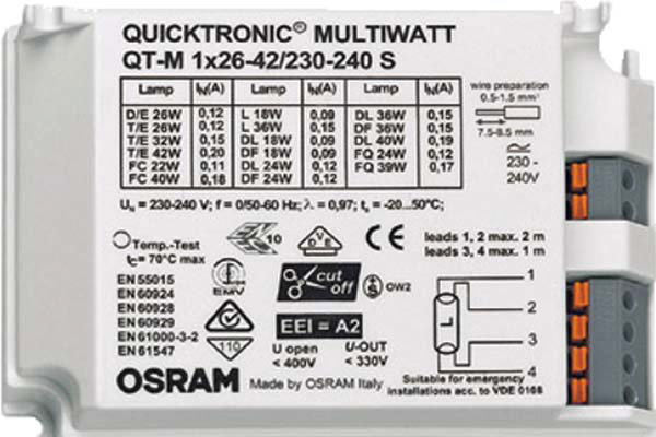 QUICKTRONIC Professional QTP-M 1x26-42W