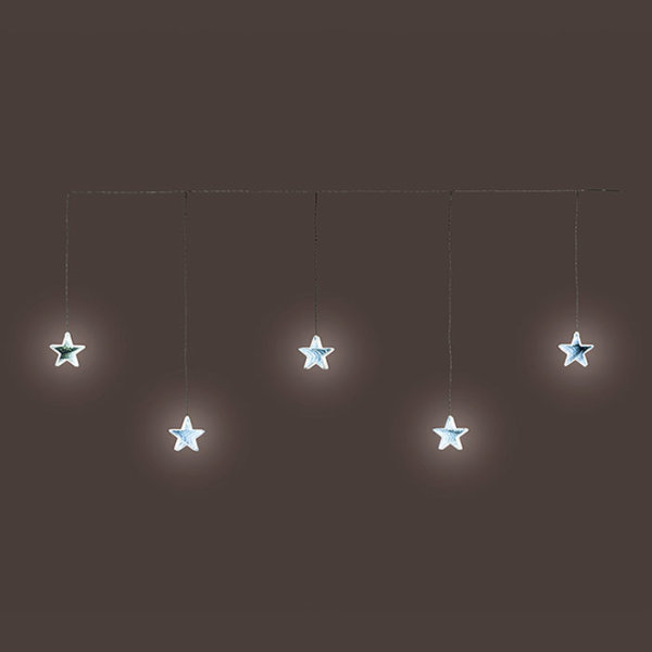Advent LED Sternen-Kette verspiegelt 1,6W 1,2m weiß***