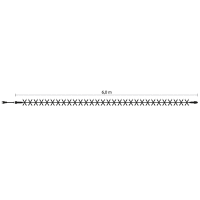 LED String Lite 144 Lichterkette Magic QuickFix 10,5W 6m 840 (Weiß) Kabel Schwarz