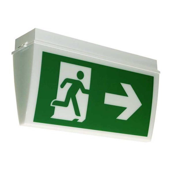 LED Rettungszeichenleuchte "ULTIMO UL“ Decke Einzelbatterie 3h 1,2W 840 (Weiß) Weiß 32m