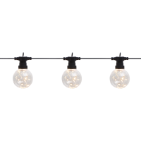LED Party-Lichterkette "Drops" mit Haken 4,5m Warmweiß