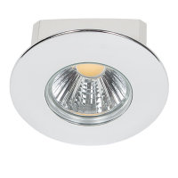 LED Downlight "A 5068 T Flat" 8W 930 (Warmweiß) Chrom IP44 dimmbar