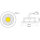 LED Downlight "A 5068 T Flat" 8W 930 (Warmweiß) Chrom IP44 dimmbar
