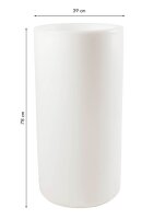 Blumenkübel/Tisch/Kühler beleuchtet "Shining Elegant Pot" XL inkl. LED Warmweiß E27 ohne Holzabdeckplatte