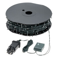 LED Lichterkette "Extra Lang" 13W 70m auf Kabelspule inkl. Timerfunktion + 8 Lichtprogramme Kupfergold