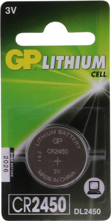 Knopfzelle CR2450 24x5 mm 1er Blister