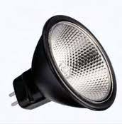 Halogen Kaltlichtspiegellampe HIGH-TECH 50W 36° WF mit Scheibe Gehäuse schwarz***