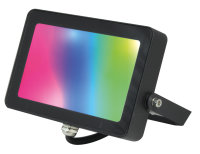 LED Color Wand-Strahler 10W 830+RGB schwarz inkl. 30cm...