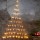LED Lichternetz Tannenbaum mit Sternen 120cm Warmweiß