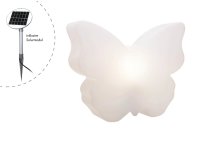 Shining Butterfly 40 Weiß inklusive LED Solar-Einheit Warmweiß