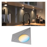 Clever Connect LED Schrankleuchte "Trigo" 2,1W 827-865 (Warmton-extra-Daylight) Nickel gebürstet