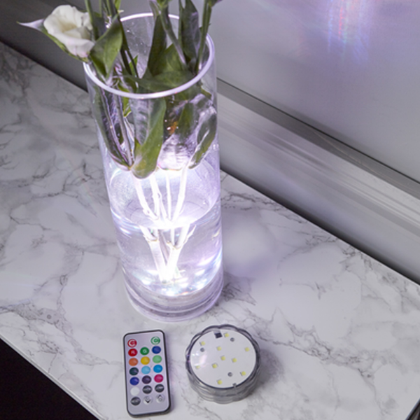 LED Unterwasserlicht "Water Candle" RGB inkl. Fernbedienung Batteriebetrieb