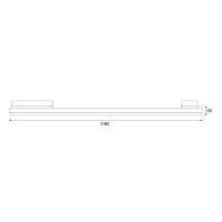 LED Modulleuchte Shopbeleuchtung 3-Phasen-Stromschienen-Langfeldleuchte "Linear P" Asymetrisch links 20°