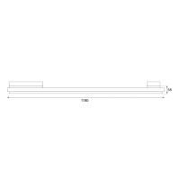 LED Modulleuchte Shopbeleuchtung 3-Phasen-Stromschienen-Langfeldleuchte "Linear P" Satiniert 105°