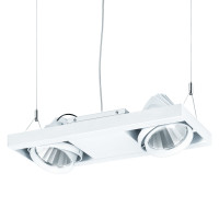 LED Pendelleuchte Shopbeleuchtung "Pavo P2" 2x37W 2-flammig kardanisch schwenkbar