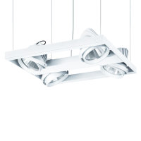 LED Pendelleuchte Shopbeleuchtung "Pavo P4" 4x27W 4-flammig kardanisch schwenkbar