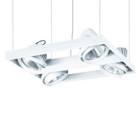 LED Pendelleuchte Shopbeleuchtung "Pavo P4" 4x37W 4-flammig kardanisch schwenkbar