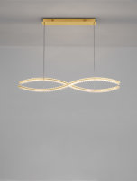 LED Pendelleuchte "AURELIA" 95W 835 (Neutralweiß) Gold dimmbar