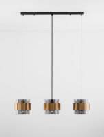 Pendelleuchte "SIANNA" 3x max. 12W Messing +...