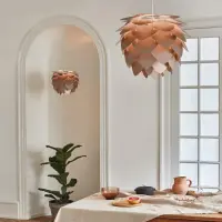 Pendelleuchte "Aluvia" 59cm x 48cm Bronze gebürstet ohne Aufhängung + Leuchtmittel